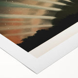 Grunge Wall Art - Abstract Aurora Borealis Canvas Print - Urban Decor