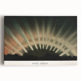 Grunge Wall Art - Abstract Aurora Borealis Canvas Print - Urban Decor