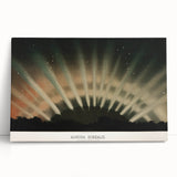Grunge Wall Art - Abstract Aurora Borealis Canvas Print - Urban Decor