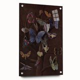 Abstract Grunge Butterfly Canvas - Edgy and Distressed Wall Art Print