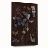 Abstract Grunge Butterfly Canvas - Edgy and Distressed Wall Art Print