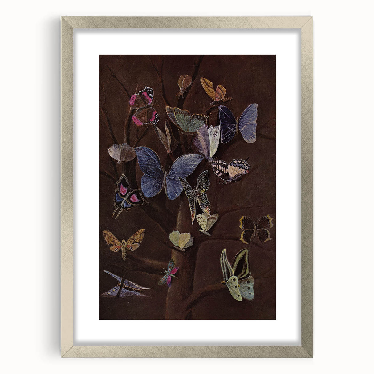 Abstract Grunge Butterfly Canvas - Edgy and Distressed Wall Art Print