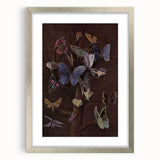 Abstract Grunge Butterfly Canvas - Edgy and Distressed Wall Art Print
