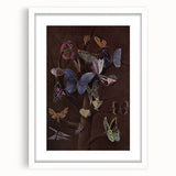Abstract Grunge Butterfly Canvas - Edgy and Distressed Wall Art Print