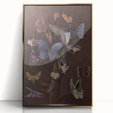 Abstract Grunge Butterfly Canvas - Edgy and Distressed Wall Art Print
