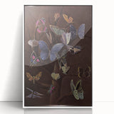 Abstract Grunge Butterfly Canvas - Edgy and Distressed Wall Art Print
