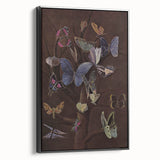 Abstract Grunge Butterfly Canvas - Edgy and Distressed Wall Art Print