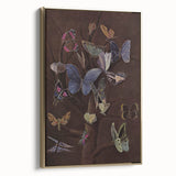 Abstract Grunge Butterfly Canvas - Edgy and Distressed Wall Art Print