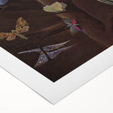 Abstract Grunge Butterfly Canvas - Edgy and Distressed Wall Art Print