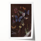 Abstract Grunge Butterfly Canvas - Edgy and Distressed Wall Art Print