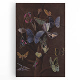 Abstract Grunge Butterfly Canvas - Edgy and Distressed Wall Art Print