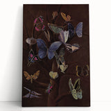 Abstract Grunge Butterfly Canvas - Edgy and Distressed Wall Art Print