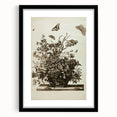 Distressed Grunge Botanical Print - Vintage Floral and Butterfly Art