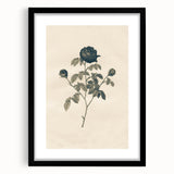 Vintage Grunge Rose Illustration - Distressed Botanical Floral Wall Art
