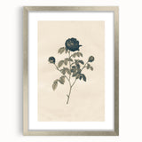 Vintage Grunge Rose Illustration - Distressed Botanical Floral Wall Art
