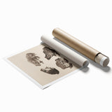 Vintage Grunge Frog Illustration - Distressed Amphibian Wall Art Print