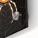 Grunge Spider and Web Art - Distressed Dark Insect Illustration Print