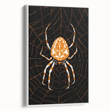 Grunge Spider and Web Art - Distressed Dark Insect Illustration Print