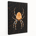 Grunge Spider and Web Art - Distressed Dark Insect Illustration Print