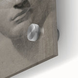 Vintage Grunge Bust Illustration - Distressed Classical Portrait Wall Art