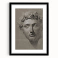 Vintage Grunge Bust Illustration - Distressed Classical Portrait Wall Art