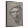Vintage Grunge Bust Illustration - Distressed Classical Portrait Wall Art