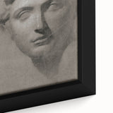 Vintage Grunge Bust Illustration - Distressed Classical Portrait Wall Art