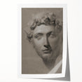 Vintage Grunge Bust Illustration - Distressed Classical Portrait Wall Art