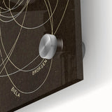 Grunge Orbital Paths Illustration - Vintage Astronomy Wall Art Print