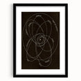 Grunge Orbital Paths Illustration - Vintage Astronomy Wall Art Print