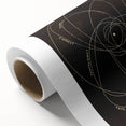 Grunge Orbital Paths Illustration - Vintage Astronomy Wall Art Print