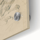 Abstract Grunge Eagle Sketch - Vintage Bird Wall Art Print