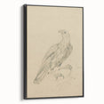 Abstract Grunge Eagle Sketch - Vintage Bird Wall Art Print