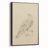 Abstract Grunge Eagle Sketch - Vintage Bird Wall Art Print