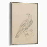 Abstract Grunge Eagle Sketch - Vintage Bird Wall Art Print