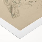 Abstract Grunge Eagle Sketch - Vintage Bird Wall Art Print