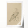 Abstract Grunge Eagle Sketch - Vintage Bird Wall Art Print