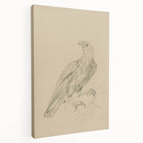 Abstract Grunge Eagle Sketch - Vintage Bird Wall Art Print