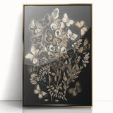 Abstract Grunge Butterfly Wall Art - Urban Grunge Aesthetic Canvas Print