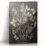 Abstract Grunge Butterfly Wall Art - Urban Grunge Aesthetic Canvas Print