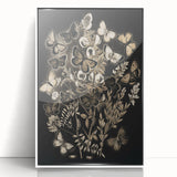 Abstract Grunge Butterfly Wall Art - Urban Grunge Aesthetic Canvas Print