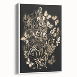 Abstract Grunge Butterfly Wall Art - Urban Grunge Aesthetic Canvas Print