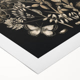 Abstract Grunge Butterfly Wall Art - Urban Grunge Aesthetic Canvas Print