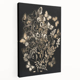 Abstract Grunge Butterfly Wall Art - Urban Grunge Aesthetic Canvas Print