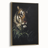 Abstract Grunge Tiger Wall Art - Dark Urban Grunge Canvas Print Decor