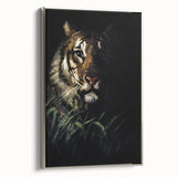 Abstract Grunge Tiger Wall Art - Dark Urban Grunge Canvas Print Decor