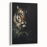 Abstract Grunge Tiger Wall Art - Dark Urban Grunge Canvas Print Decor