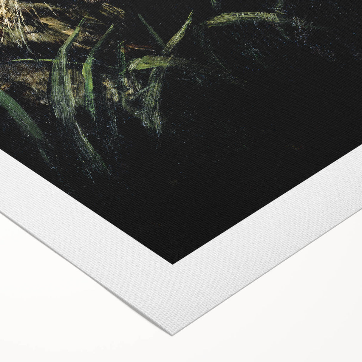 Abstract Grunge Tiger Wall Art - Dark Urban Grunge Canvas Print Decor