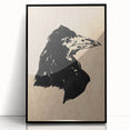 Grunge Crow Wall Art - Distressed Black Ink Print for Edgy Decor