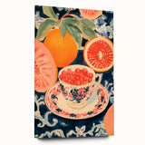 Maximalist Wall Art – Bold and Vibrant Fruit Still Life for Eclectic Decor